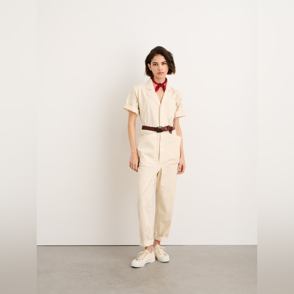 ALEX MILL STANDARD SHORT-SLEEVE JUMPSUIT